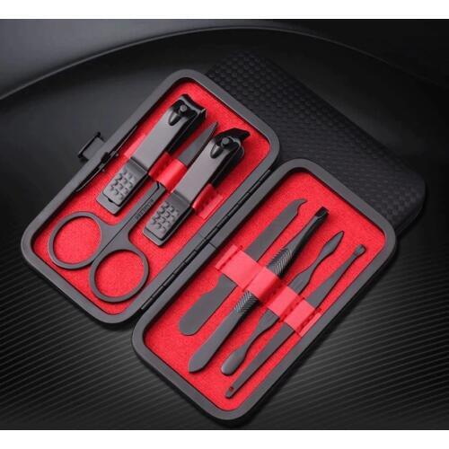 7pcs/set New Manicure Toe Nail Clippers Professional Cutter trimmer Scissors Travel Hygiene Kit Stainless Steel Nail Cutter Set