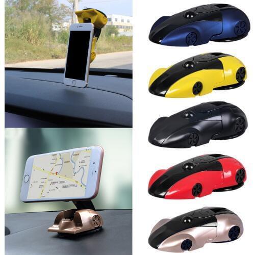 Besegad Universal 360 Degree Rotation Racing Car Style Magnetic Phone Holder Mount Stand for Dashboard Centre Panel Glass