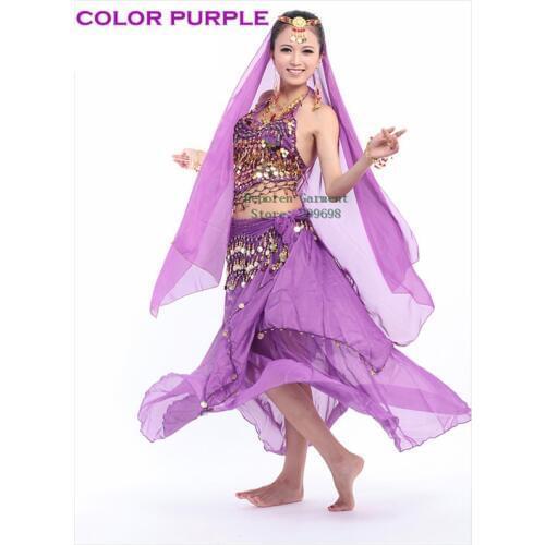 Free Shipping Ladies Belly Dance Skirts Has Skirt,Mantilla,Bra,Waist chain,Many Colors Sexy Belly Dress Retail Wholesale HSK40