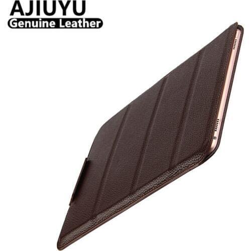 AJIUYU Genuine Leather Case For iPad Pro 12.9 inch Case Protective Smart Cover Tablet New 2017 Pro12.9 Protector Sleeve Cowhide