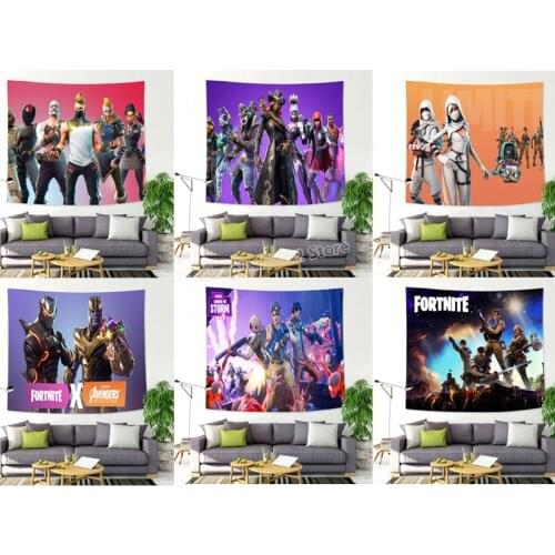 Fortnite Series Tapestry Printing Fortnight Decoracion Party Backdrop Birthday Party Wall Decorations Adult Battle Royale Gift