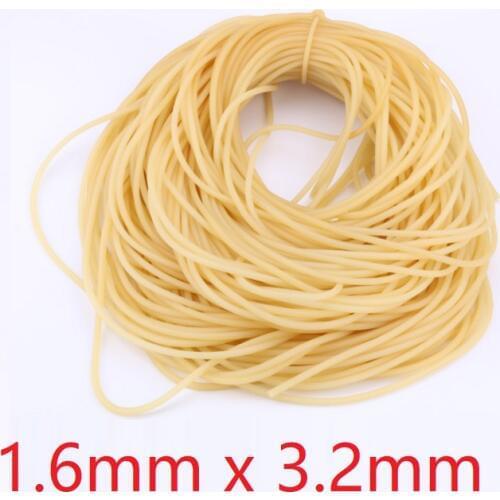 ID 1.6mm x 3.2mm OD Nature Latex Rubber Hoses Flexible Pipe High Resilient Elastic Surgical Medical Tube Soft Slingshot Catapult
