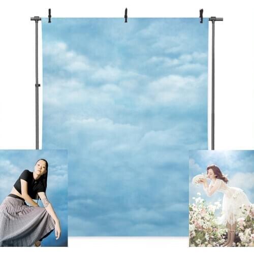 Blue Sky Cloud Backdrop Photo Studio Natural Scenery Character Portrait Shooting Photography Background Wedding Bridal Photocall