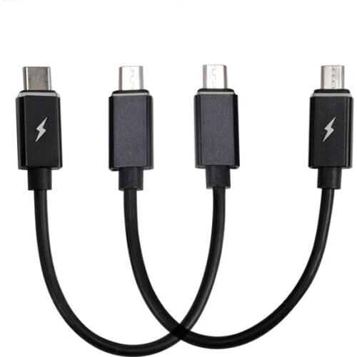 Micro USB to USB Type C Cable Charger Charging 3A 20cm OTG Cable for Earphone Amplifier Headphone AMP Android Mobile Phones