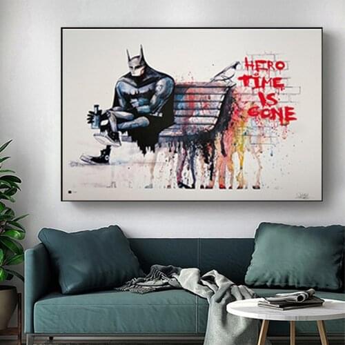 Retro Marvel Super Heroes Avengers Canvas Painting Wall Art Marvel Comics Poster and Print for Kids Room Home Decor Cuadros