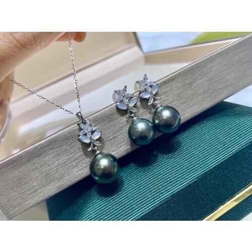 925 Sterling Silver Necklace and Earrings Set Mountings Findings Beautiful Jewelry Set Parts Fittings Womens Accessories