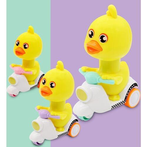Small Yellow Duck Pull Back Car Children Toy Car Kawaii Annimal Cars Action Toys Cute Mini Duck Motorcycle Model Kids Toys Gifts