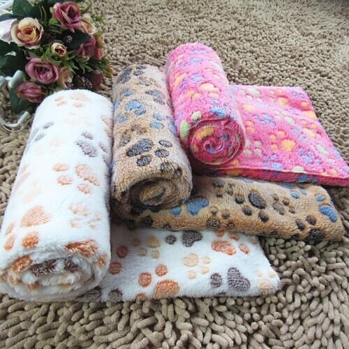 Cute Pet Blanket Warm Dog Cat Mat Fleece Pet Puppy Blanket Towel Small Medium Large Dog Cat Sleeping Rug Sofa Cover Pet Supplies