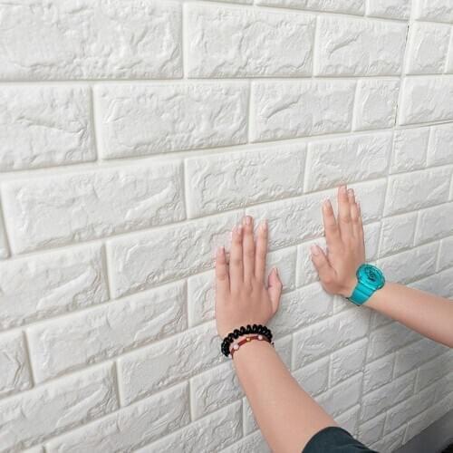 3D Stone Brick PE Foam Waterproof Wall Stickers Poster DIY Self Adhensive Wall papars For Living Room Home Decor Bedroom Kitchen