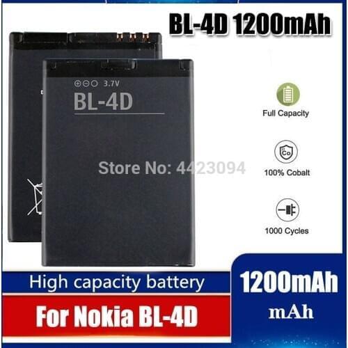 NEW 1200MAH BL-4D BL 4D Phone Battery For Nokia N97 mini N8 N8-00 E5 E5-00 E7 E7-00 T7 T7-00 702T N5 808 BL4D battery