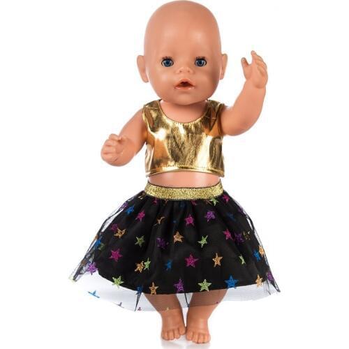 Doll Dress Fit For 43 cm Born Doll 17 inch Babies Reborn Doll Clothes And Accessories,Children best Birthday Gift