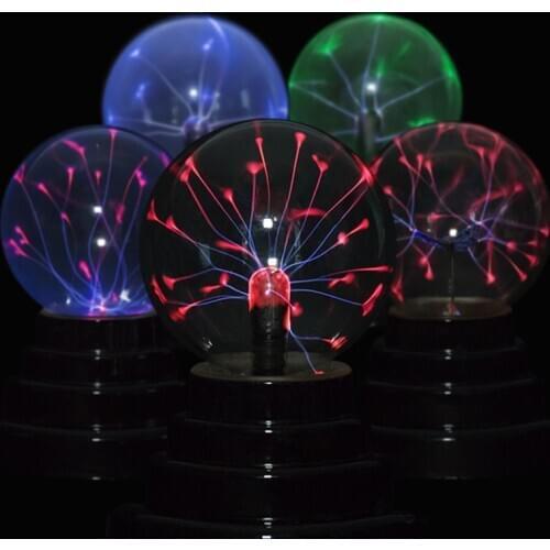 Plasma Ball Atomosphere Night Light Lava Lamp Supply By USB and AAA Batteries Kids Gift 2019 Magic Lightning Bolt LED Lampen