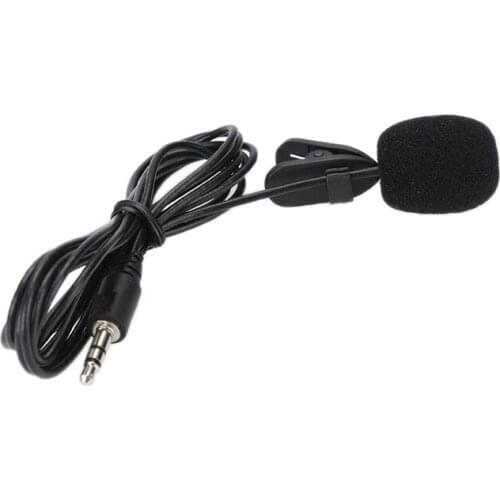 1.5m Mini Portable Microphone Condenser Clip-on Lapel Lavalier Mic Wired Mikrofo/Microfon for Phone for Laptop