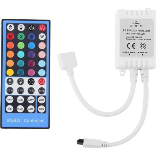 2.4G IF 4Channels DC12-24V 40-key LED RGBW Remote Controller With touch screen remote For RGBW LED Strip Light,1set/lot