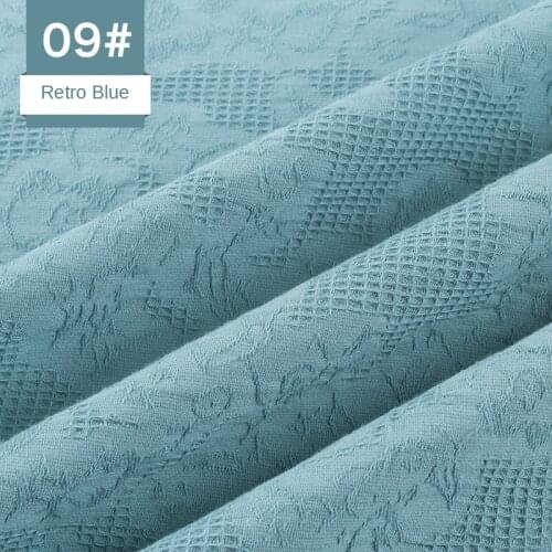 Pure Cotton Fabric 100% Kids Cloth Mesh Jacquard Embroidery Fabrics Sewing For Dress Princess Brocade Blue Black White Pink Diy