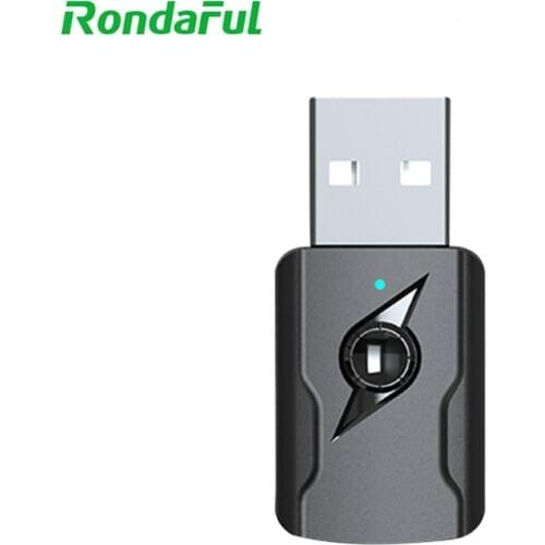 M135 USB Bluetooth Adapter For Windows 10 8 7 Wireless Receiver Blutooth5.0 PC Audio Transmitter A2DP AVRCP Dongl with Aux Cable