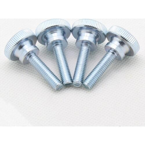1-10pc Double High Step Head Thumb Screw Carbon steel mechanical holder Lock Screws M4 M5 M6 M8 adjustable Hardware fasteners