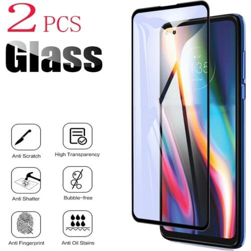 2PCS For Motorola Moto G 5G Plus Screen Protector Case Full Glue Tempered Glass Protective Cover On XT2075, XT2075-2, XT2075-3