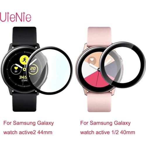 3D Curved Composite Protective Film For Samsung Galaxy Watch Active 2 40/44mm HD/Scratch Resistant Cover Protector Accessories
