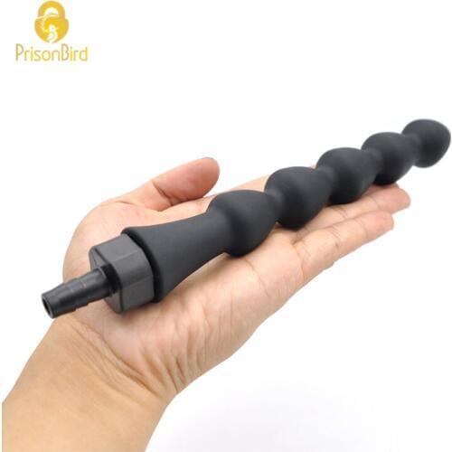 Anal Plug Adult Diary Products Silicone Douche Bag Butt Plug Anal Sex, Anal Plug Cleaner Nozzles Anal Beads Toys for Gay A330