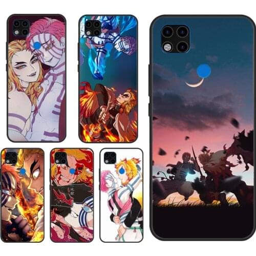 Akaza Kyojuro Rengoku Phone Case For Xiaomi Redmi Note 10 9 Pro 8T 9S 7A 8A 9A 9C 9T K40 Redmi Note 8 Pro Cover