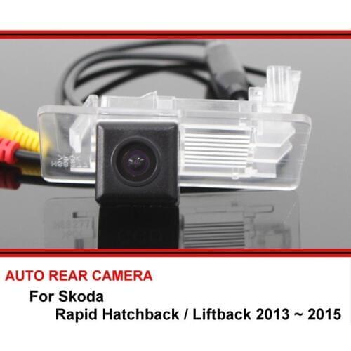 For Skoda Rapid Hatchback / Liftback 2013~2015 SONY HD CCD Car Rearview Parking Rear View Camera Reverse Backup Night Vision