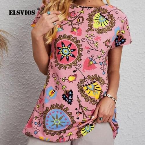 Женские хлопковые футболки ELSVIOS China At AliExpress