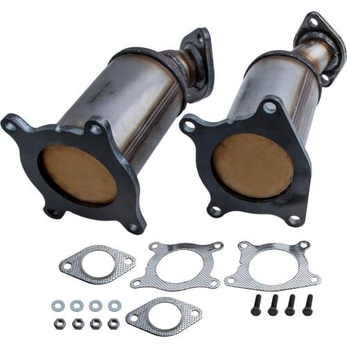 Set of 2 Catalytic Converter Rear Front Firewall Radiator Side For Ford Taurus X 3.5L 2008-2009 For Lincoln MKZ 3.5L 2007-2010