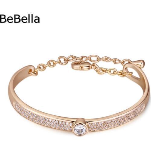 Classic New Round Shape Bracelet Made With Square High Quality Zirconia For Girls Christmas Gift