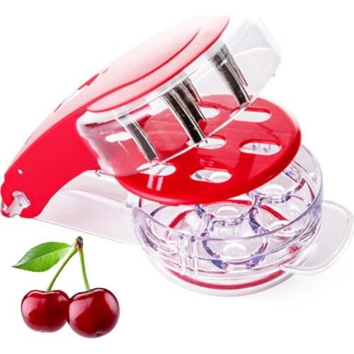 Cherry Fruit Kitchen Creative Cherry Olive Stoner Core Seed Corer Pitter Fast Remover Gadget Anti-dust Kitchen Accessories