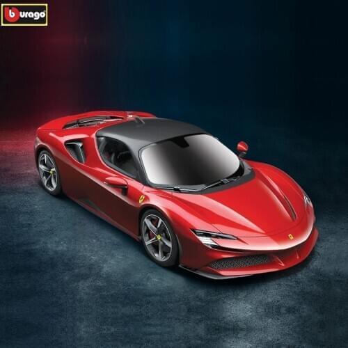 Bburago 1:24 FERRARI SF90 Stradale Car Model Die-casting Metal Model Children Toy Boyfriend Gift Simulated Alloy Car Collection