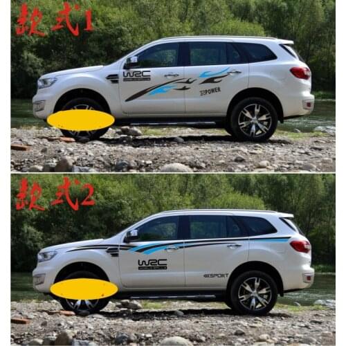 Modified Decorations Colors Door Waist Car /Auto Sticker For Ford Everest Explorer BA069