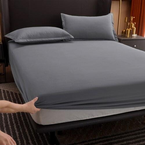 Fitted Sheet One-Piece Cotton Mattress Cover Non-Slip Fixed Cotton Bed Sheet Bedspreads Simmons Protective Cover Hotel Wholesale