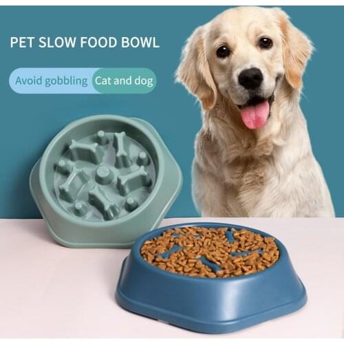 Hot Bone Shape Non-slip Dog Licking Bowl Dog Choking Prevention Slow Food Bowl Anti-breakage Dog Feeder Home Dog Educational Toy