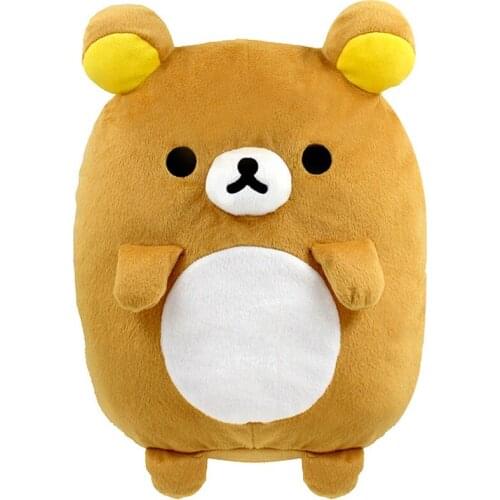 New Cute Rilakkuma Bear Big Plush Pillow Cushion Plushie Stuffed Animals Toys Dolls Baby Kids Children Christmas Gifts 35*40cm