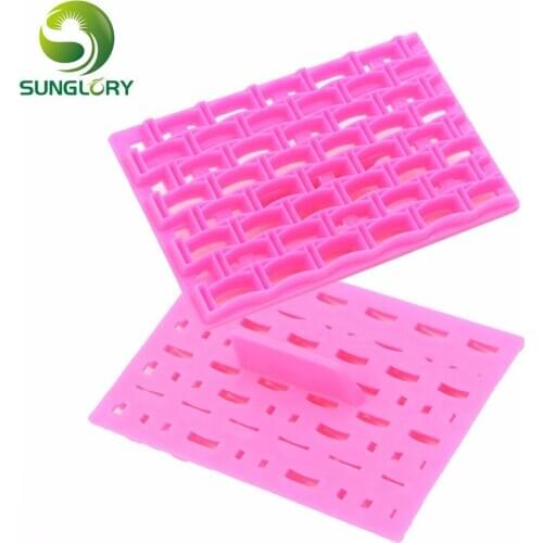 Plastic Sugarpaste Petal Quilt Embosser For Cupcake Decoration DIY Fondant Cake Decorating Tools Lace Biscuit Mold Cookie Cutter