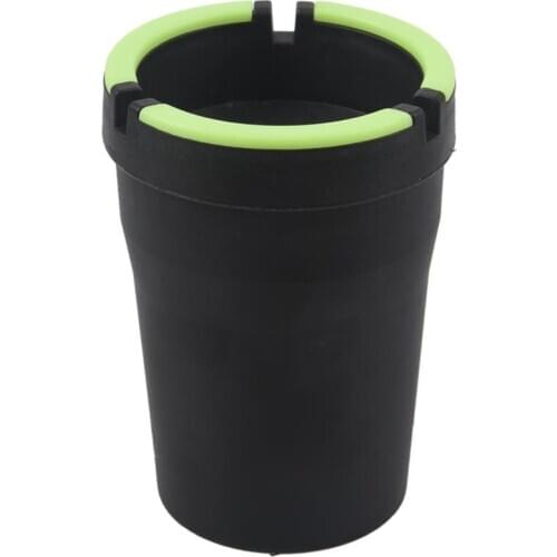 Stub Out Glow in the Dark Cup-Style Self-Extinguishing Cigarette Ashtray - Black