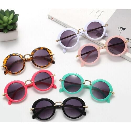 Retro Sunglasses Plastic Frame oculos de sol Kids sunglasses Custom Logo KS039