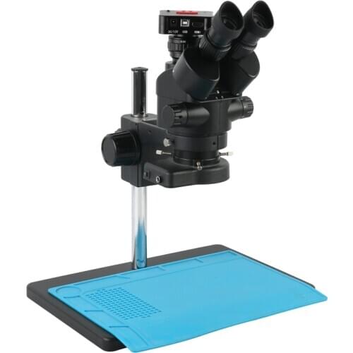 7X-45X Trinocular Simul-focal Stereo Microscope 38MP 4K HDMI USB Electronic Video Camera For Industrial Soldering Jewelry Work