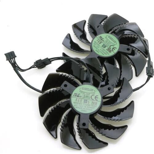 T129215SU 12V 0.50A 87mm VGA Fan For Gigabyte RX480 RX570 GTX1070 GTX1060 GTX1050 GTX1050TI WINDFORCE Graphics Card Cooling Fan