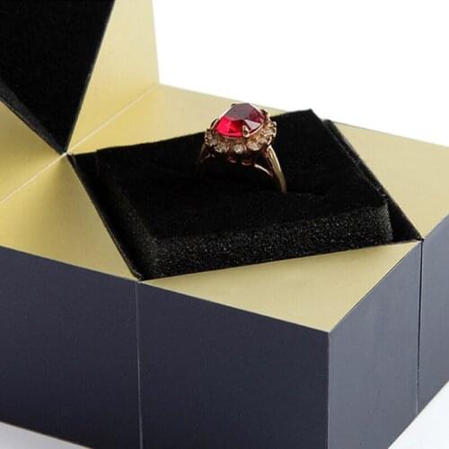 Y1UE Magical Changeable Jewelry Box Rotating Cube Box Ring Surprise Box for Proposal