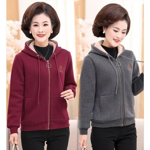 Woman Winter Coat Thick Fleece Hooded Plus Velet Zipper Jacket Plus Size Streetwear 2020 Women Femme Mujer Chaqueta Dropshipping