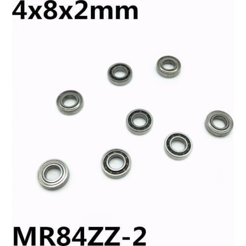 10Pcs MR84ZZ-2 4x8x2 mm Deep groove ball bearing Miniature bearing High qualit