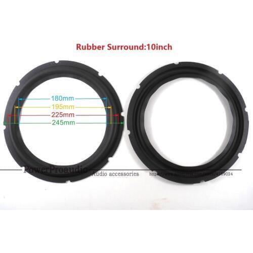 100 pcs/lot Brand New 10 inch 10" Repair Subwoofer / Bass Speaker Rubber Surrounds (180mm/195mm/225mm/245mm)