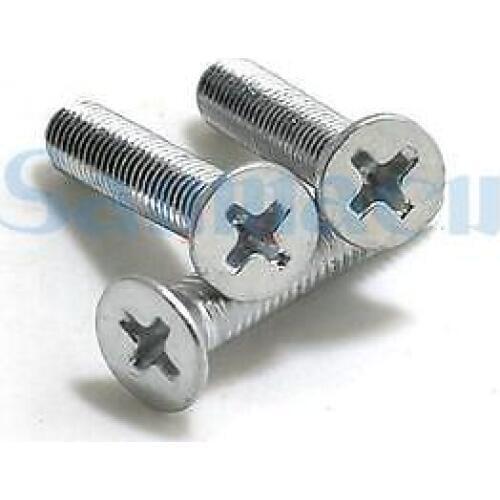 100Pcs M4*0.7*6-30 Phillips Flat Countersunk Head Screws Zine Plated