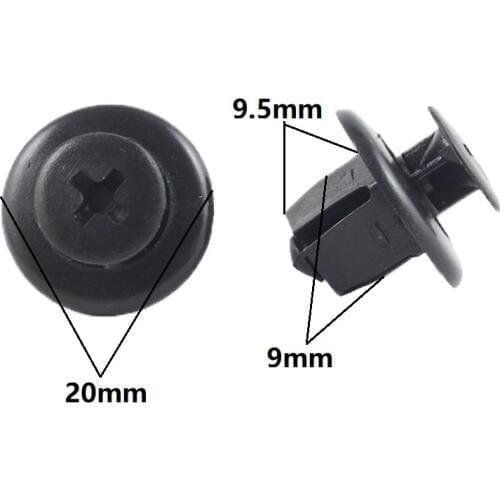 50 Pieces Car Fenders Bumper Radiator Grill Retainers Clip Fasteners For Toyota