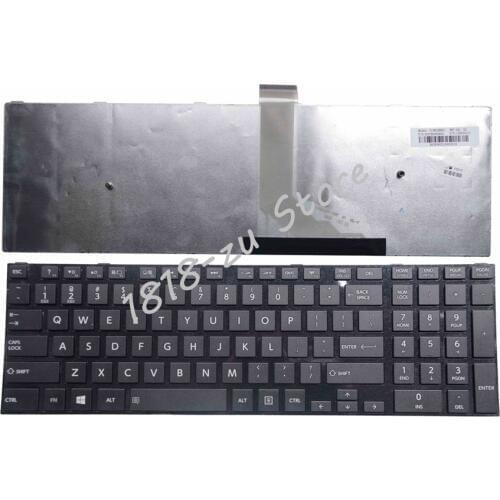 English Keyboard for Toshiba Satellite C50 C50D C50-A C50-A506 C50D-A C55 C55T C55D C55-A C55D-A US Keyboard with frame black