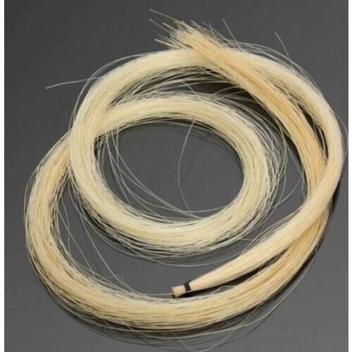 1pc 79cm Natural White Horse Hair Erhu Bow Hairs Musical Instrument Parts