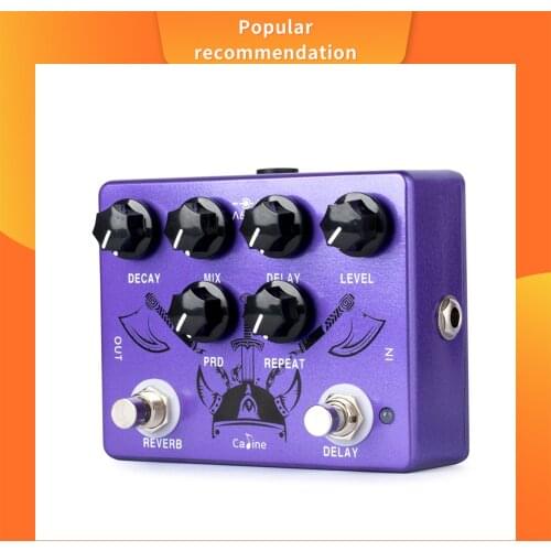 Caline CP-80 Purple Repeat Reverb Delay Electric Guitar Pedals Guitar Accessories