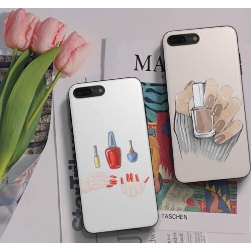 Beautiful Nail Polish Enamel Color Phone Case Fundas Shell Cover For Samsung A51 A52 A71 A72 A80 A91 A20E A32 A31 A21 A11